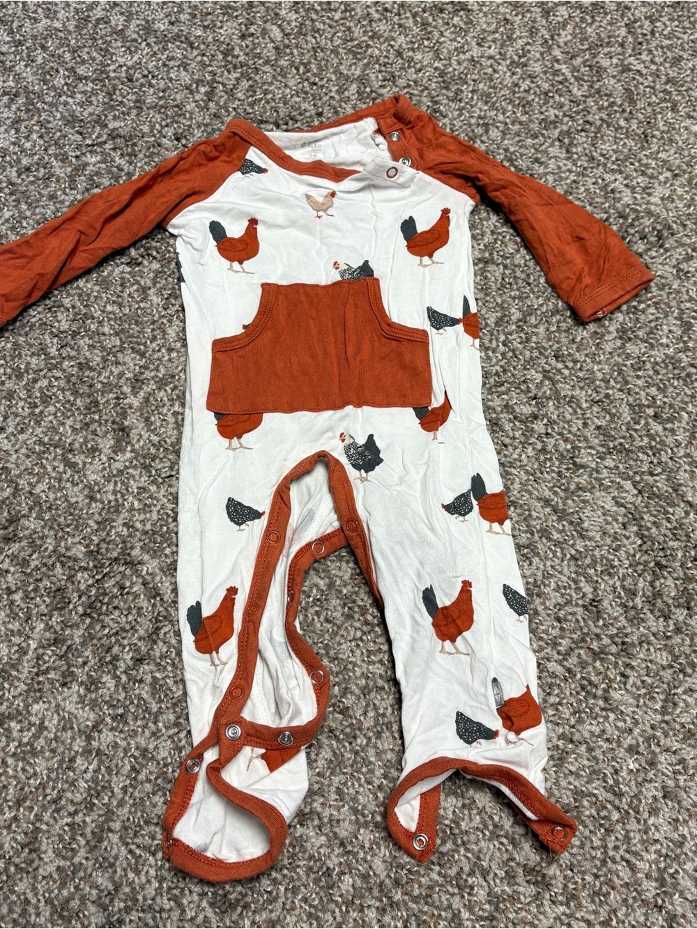 3-6 M Kyte BABY Chick Romper